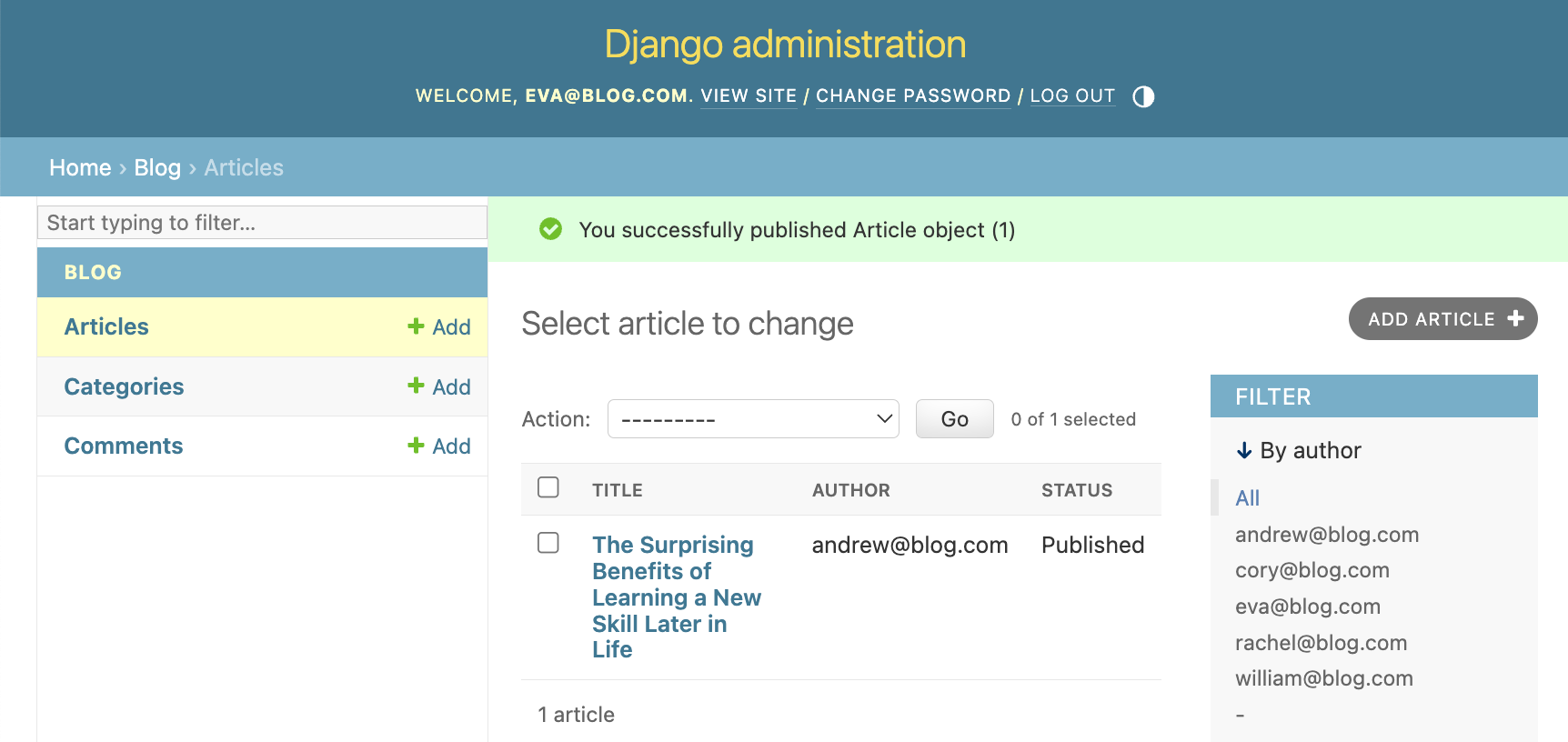 Success publishing as editor